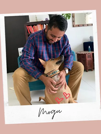 This is me with Mogu. Being a pet parent is the best job in the world, and it’s what inspired me to start Fresh Fetch. I want every dog to feel this loved, starting with their food.