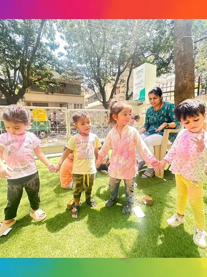 A glimpse into our festive celebrations, including Independence Day, Janmashtami, Ganesh Chaturthi, Diwali, and Christmas. Children participate in flag hoisting, dress in traditional attire, create festive crafts, and learn the significance of each occasion, fostering a deep appreciation for our diverse culture.