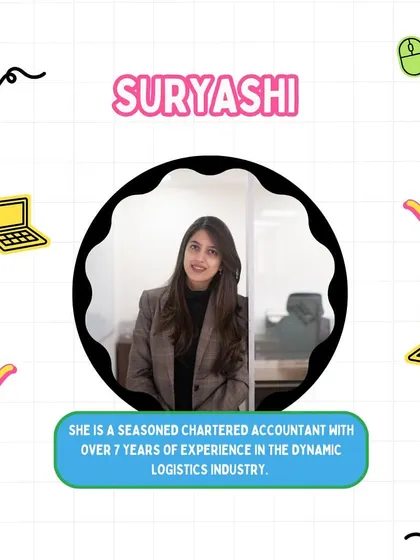 Meet our founder, Suryashi. As a seasoned chartered accountant with over seven years of experience in logistics, her expertise helps us manage the details so our events run smoothly and successfully.