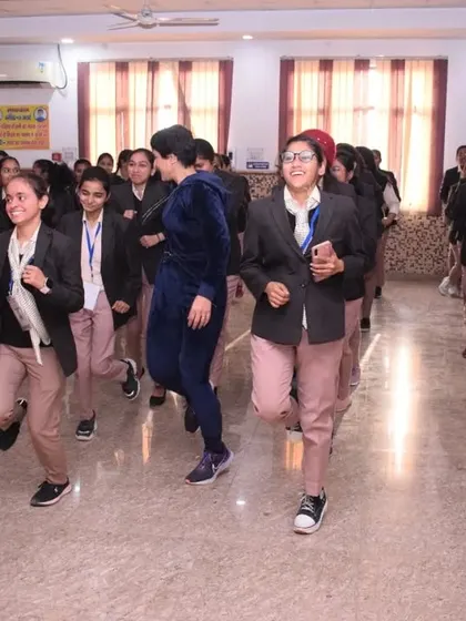 The students enjoying a fun workout session. Fitness should be about joy and movement, not punishment.
