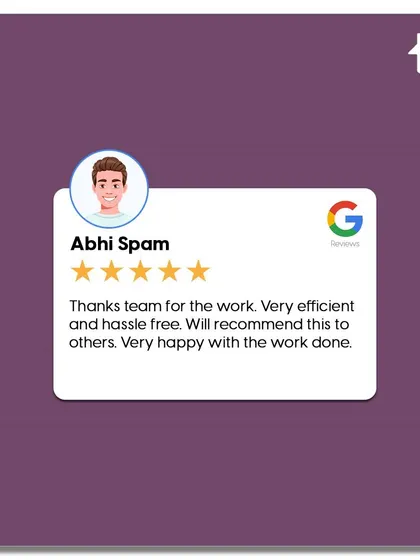 I value feedback from my clients as it motivates me to improve. Here are some of the wonderful reviews I've received, highlighting my team's excellent management, hard work, and professionalism.