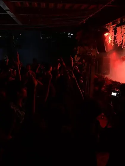 The crowd at Masala House, hands in the air, completely lost in the music. This is what it's all about.