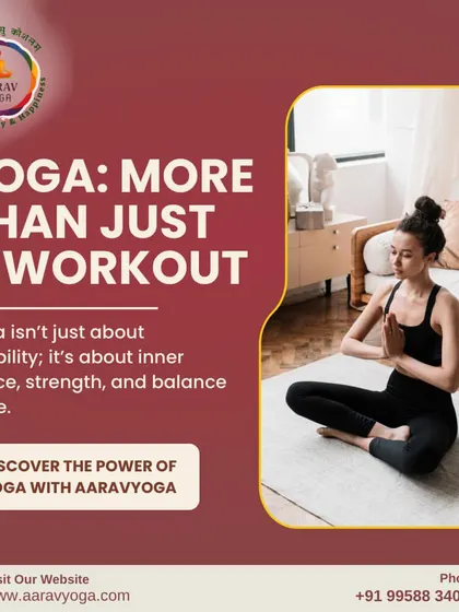 This graphic reiterates that yoga is more than just a workout. It's about finding inner peace, strength, and balance in life.