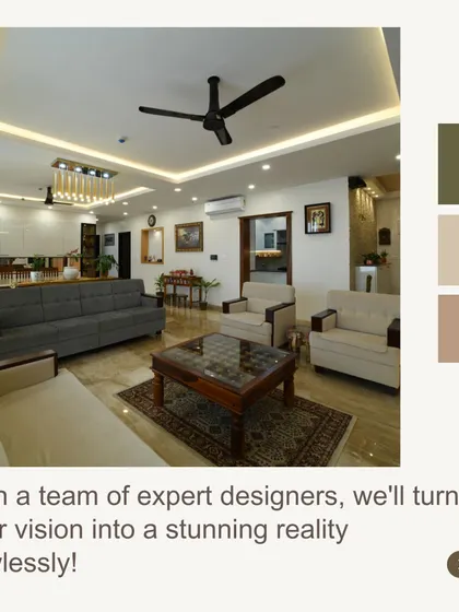 A duplicate image of an elegant living room with our brand promise.