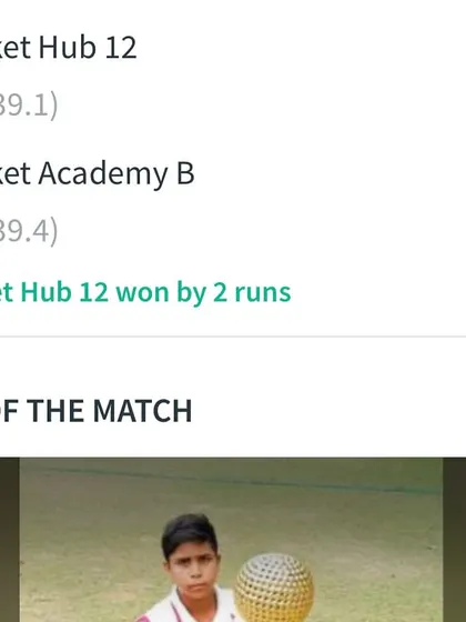 A nail-biting finish. The final scorecard shows our two-run victory to clinch the Third Master Puranmal Cricket Tournament title.