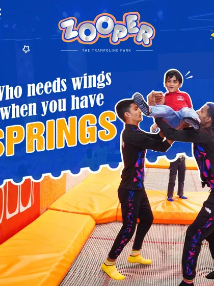 Who needs wings when you have springs? At my park, you can fly high and feel the thrill of bouncing.