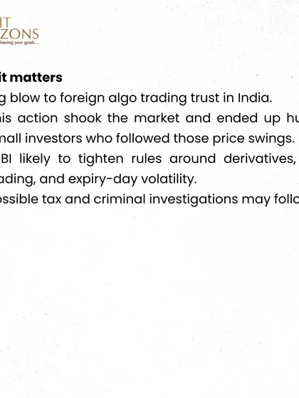 An excerpt from our bulletin discussing the Jane Street vs SEBI case. We explain why this event was a big blow to foreign algo trading trust in India and how it hurt small investors who followed the price swings.
