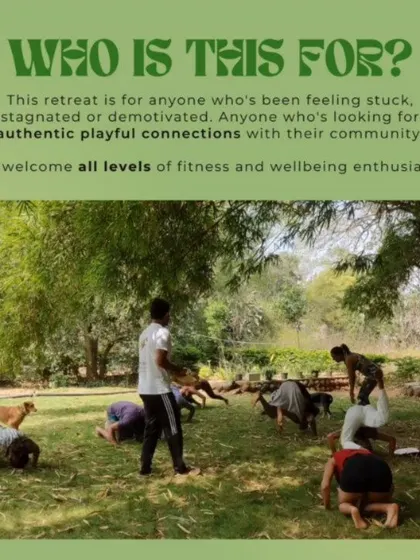 Our wellness retreats welcome all levels of fitness. It's a space to feel connected and explore playful movement, whether you're a seasoned enthusiast or a complete beginner.