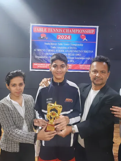An Alightian receiving his trophy at the South District Championship. It's great to see our players succeed at these important selection trials.