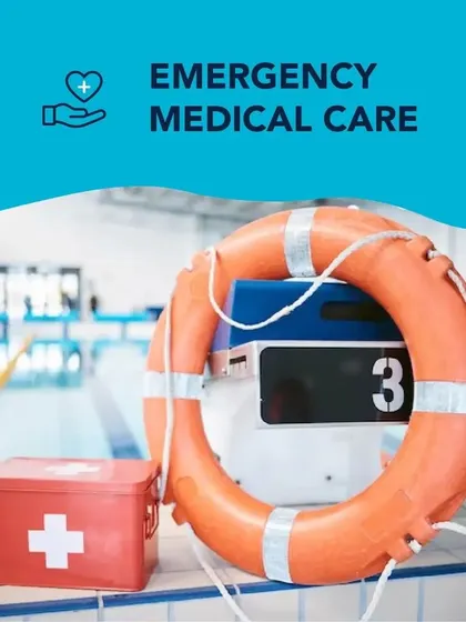 We are always prepared. Our emergency medical care equipment is strategically placed for quick access.