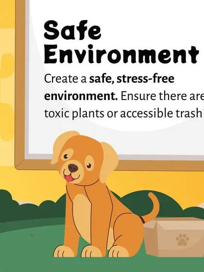 Your home should be a safe haven for your pet. This guide provides tips on creating a stress-free environment by removing toxic plants and securing trash bins to prevent accidents.