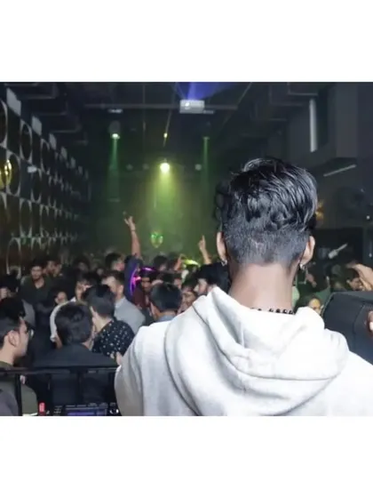 My view of the party. There's no better feeling than looking out and seeing a sea of people dancing and enjoying the set.