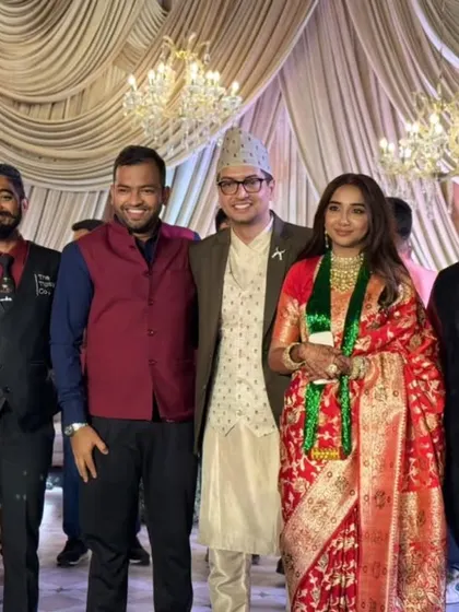 Our team was honored to be part of Prajakta Koli and Vrishank Khanal’s special day. Here we are with the happy couple, having curated an extraordinary bar experience for them.