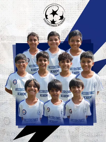 Our U-11 team posing for a group photo, looking united and ready to take on any challenge.