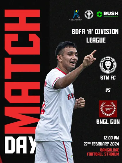 Kicking off against Bangalore Gunners FC. We ensure our supporters can follow the action live.