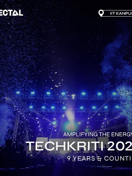 Amplifying the energy at Techkriti 2024, celebrating our 9-year-long association with the festival.