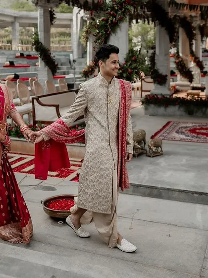 A series of romantic and grand portraits from a destination wedding at Amitarasa. We specialize in capturing the epic scale of such venues while keeping the focus on the couple's intimate story.