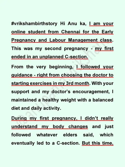 This is the first part of a powerful VBAC story. After an unplanned C-section with her first baby, this mother was determined to have a different experience this time by being informed and active.