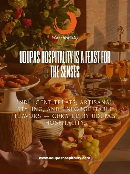 We create abundant grazing tables that are a feast for all senses. This spread features a curated selection of artisanal vegetarian treats, from savory bites and fresh fruits to indulgent pastries, styled to be the stunning centerpiece of your event.