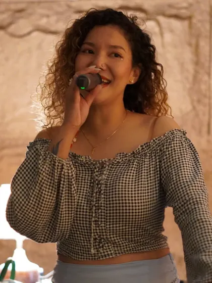 A candid shot from a fun night. I am so grateful for these moments and for the blessings that allow me to share my passion. This is me in my element, connecting with the music.