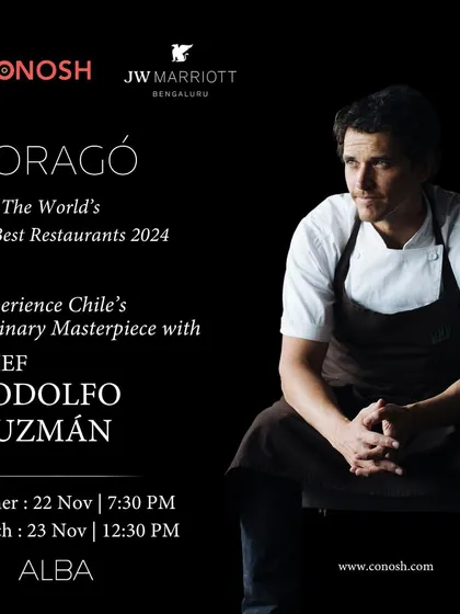 I bring culinary legends directly to you. This is Chef Rodolfo Guzmán of Boragó, ranked among The World's 50 Best Restaurants, who I brought to the JW Marriott Bengaluru for an exclusive dining series showcasing the unique flavours of Chile.