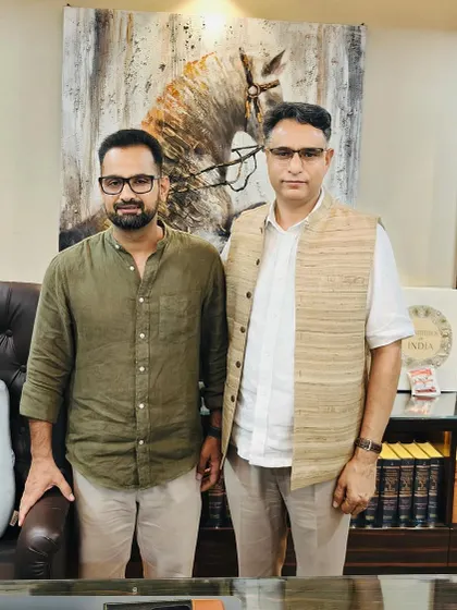 With Dr. Sagar Preet Hooda, IPS, after a constructive discussion on finding solutions for youth-related crime and social issues.