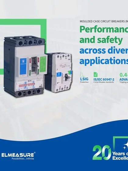 A product shot of my MCCBs, showcasing their robust design for superior performance and safety across industrial and commercial uses.