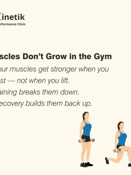 Your muscles do not grow in the gym; they grow when you rest. Training breaks down muscle tissue, and recovery is what builds it back stronger.