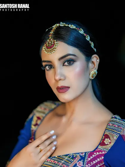 A direct and powerful portrait. The model's gaze connects with the viewer, making this a strong image for a portfolio or brand campaign.