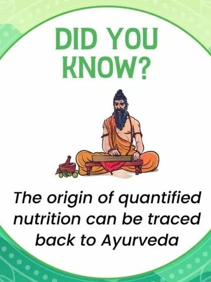 Did you know that the idea of quantified nutrition can be traced back to Ayurveda? Ancient texts explain how much of each food to eat for optimal health, a principle I apply in my modern coaching.
