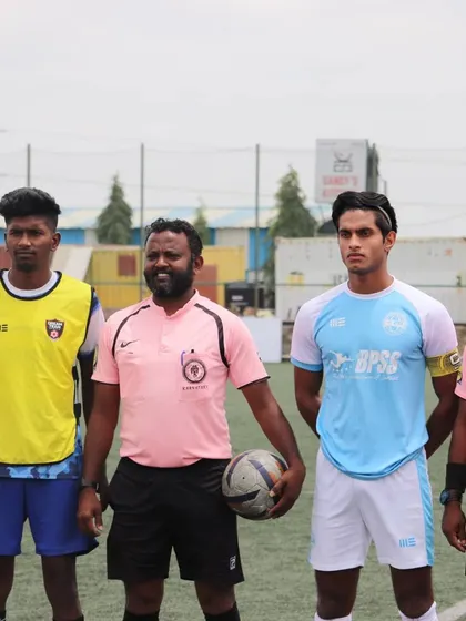The pre-match handshake between captains. Even in training games, I instill the values of leadership and sportsmanship.