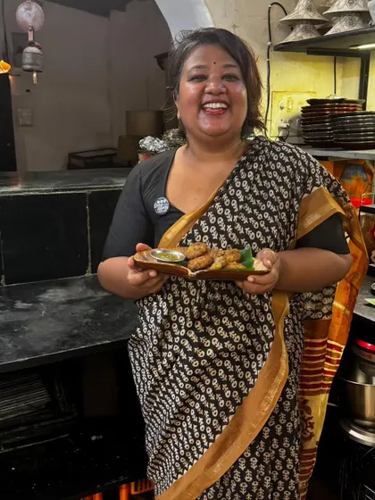 So much joy hosting my 'Travellers Feast' pop-up at the famous Suzie's in Goa. I served dishes inspired by my travels, like Coorg Mutton and Kerala Beef Roast.