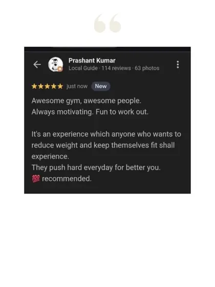 A 6 kg weight loss and 6-inch reduction in 6 weeks. Prashant found our gym to be an awesome, motivating experience where our coaches push you hard every day to be a better you.