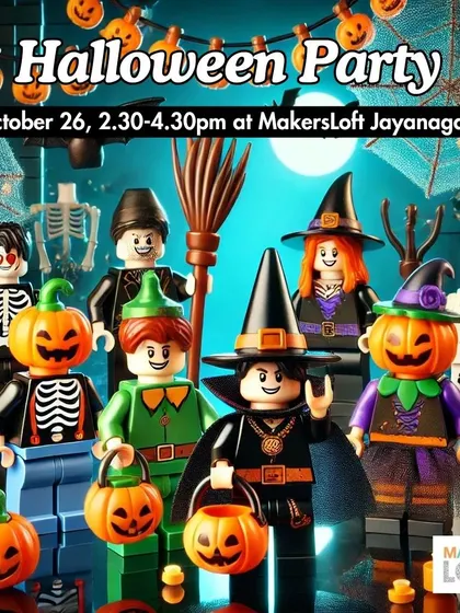 Get ready for our Halloween Party at MakersLoft Jayanagar, a spooktacular event for kids aged 3-12.