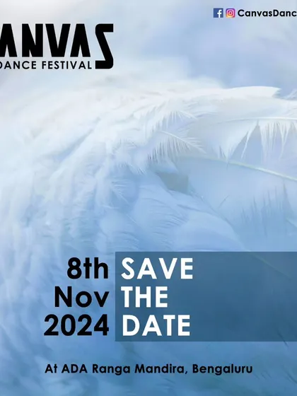 A "Save the Date" graphic for the 3rd edition of the Canvas Dance Festival in 2024. This platform is designed to showcase the work of dancers aged 15 and above.