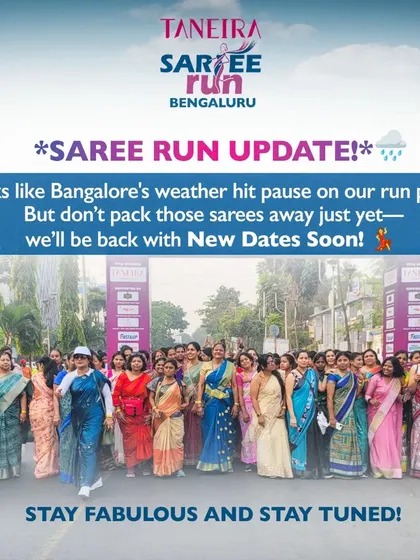 Clear and timely communication is crucial when plans change. This update informed participants about the postponement of the Saree Run due to weather. We prioritize the safety and comfort of our runners above all else, while ensuring they stay engaged and informed.