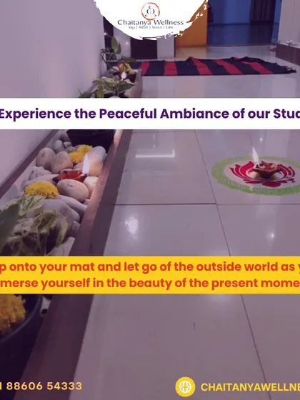 Experience the peaceful ambiance of our studio. We've created a space where you can let go of the outside world and immerse yourself in the present moment.