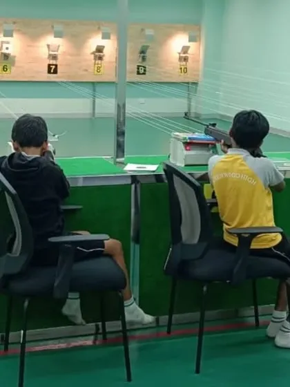 Young athletes in training. We provide structured programs that can take a child from their first shot to competing at state and national levels, building future champions.
