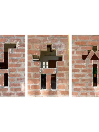 A duplicate of image 53, showing playful window cutouts.