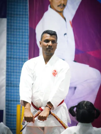 Close attention to detail is key for our younger students. I make sure to teach the fundamental hand positions and stances correctly from the very beginning to build a solid foundation for their karate journey.