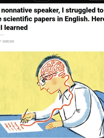 I shared this article from Science.org because it resonates deeply with my experience and that of many non-native English speakers. Learning to write scientific papers in English is a huge challenge, and it's a journey I help many researchers navigate.