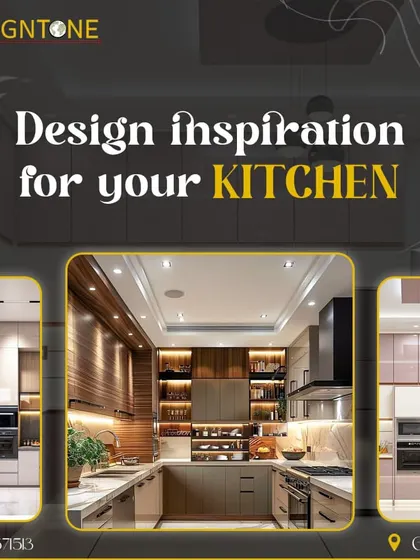 A collage of kitchen design inspirations. We offer a wide range of styles to help you find your ideal kitchen. Contact us for a free consultation.