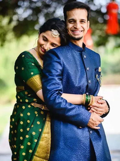 Sanjana and Mihir, lost in their own world after the wedding. Her resting her head on his shoulder is such a simple, loving gesture.