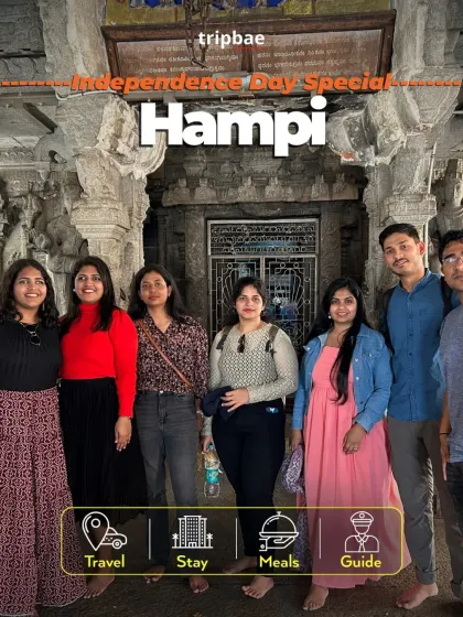 Our Independence Day special trip to Hampi, perfect for exploring history and culture over the long weekend.