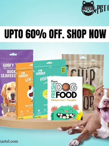 We regularly run sales with big discounts across multiple brands. Keep an eye out for offers like this one to get up to 60% off on meals, treats, and grooming products.