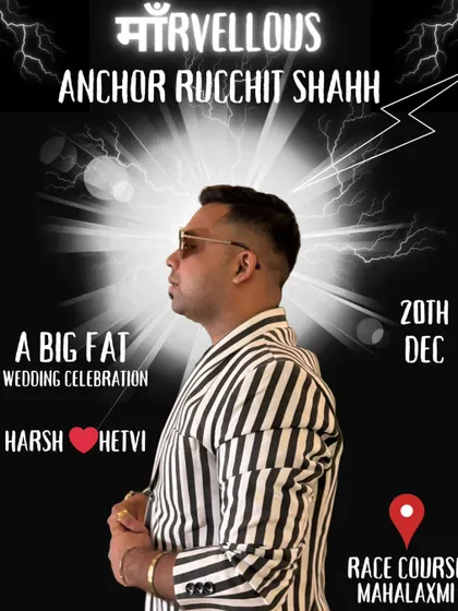 Announcing a big fat wedding celebration at Mahalaxmi Race Course. Ready to bring the energy.