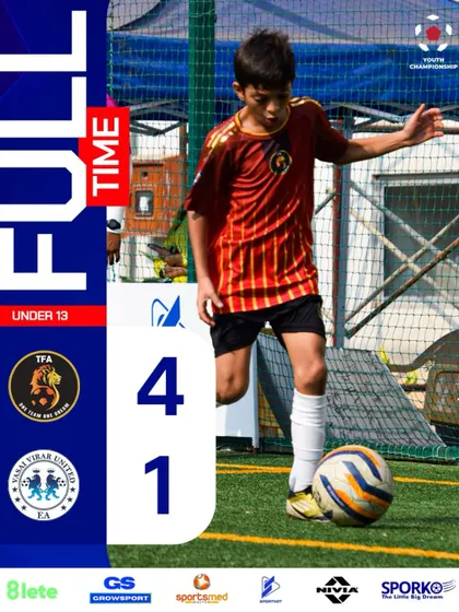 A strong 4-1 victory for our U13 team in the Youth Championship.