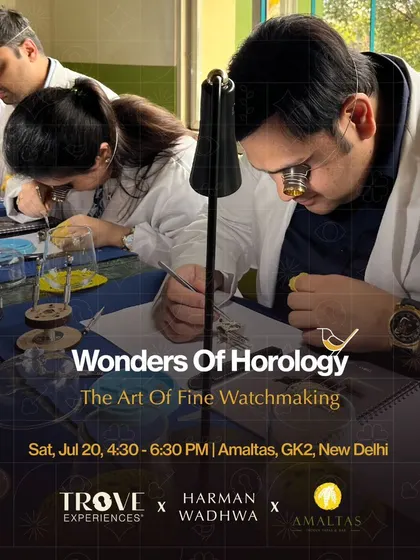 Announcing our Wonders of Horology workshop in New Delhi. This is your chance to explore the art of fine watchmaking in an immersive, hands-on session designed for both new and seasoned watch lovers.