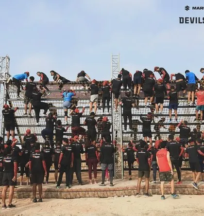 The wall climb at the Devils Circuit is a perfect example of a full-body challenge. It requires strength, coordination, and the will to keep moving upward, one hold at a time.