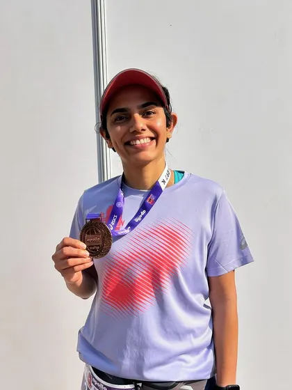 Sweat, smiles, and miles. Slow progress is still progress. Happy to be holding another finisher medal.